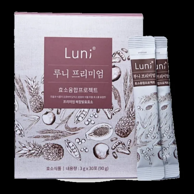 Hộp Thực phẩm bổ sung Luni Premium 90 g và hai gói bột 3 g